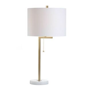JONATHAN  Y - 24.5" Metal/Marble Alyssa Table Lamp (Includes LED Gold